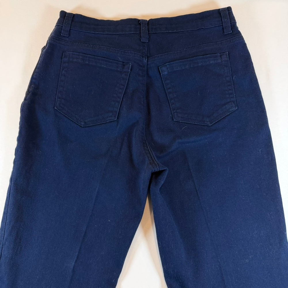 🔴 Gloria Vanderbilt  Size 8 Classic Fit Navy Blue Jeans Women's - Picture 4 of 10